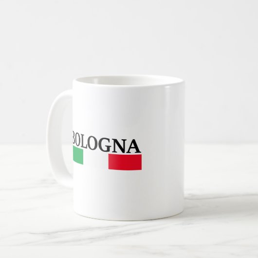 Mug Bologne Italie, j'aime Bologne (Devant gauche)