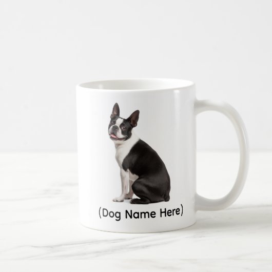 Mug Bolston Terrier personnalisé “Je vous possède” (Droite)