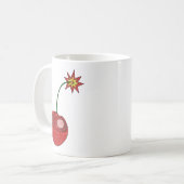 Mug Bombe cerise parties scintillant (Devant gauche)