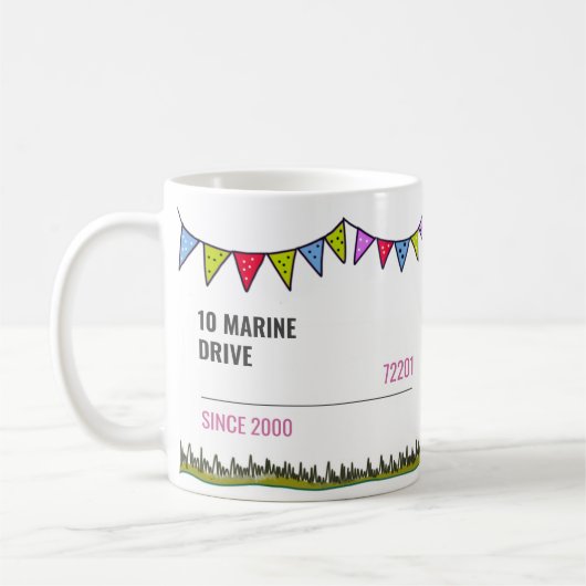 Mug Bombe De Mouette Nautique Modifiable (Gauche)