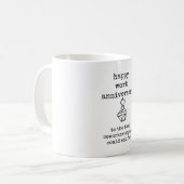Mug Bon Anniversaire de travail, Cadeau Coworker (Devant gauche)