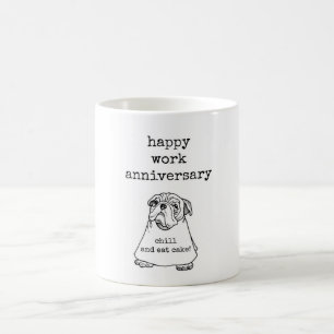 Mug Bon Anniversaire De Travail, Coworker, Cadeau Boss