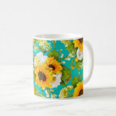 Mug Bon modèle de tournesol d'été (Devant droit)