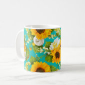 Mug Bon modèle de tournesol d'été (Devant gauche)