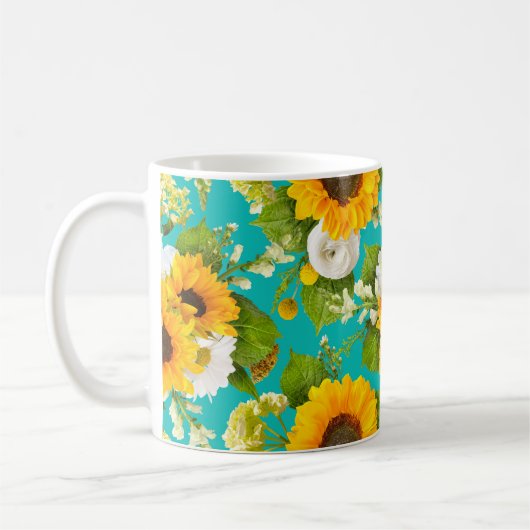 Mug Bon modèle de tournesol d'été (Gauche)