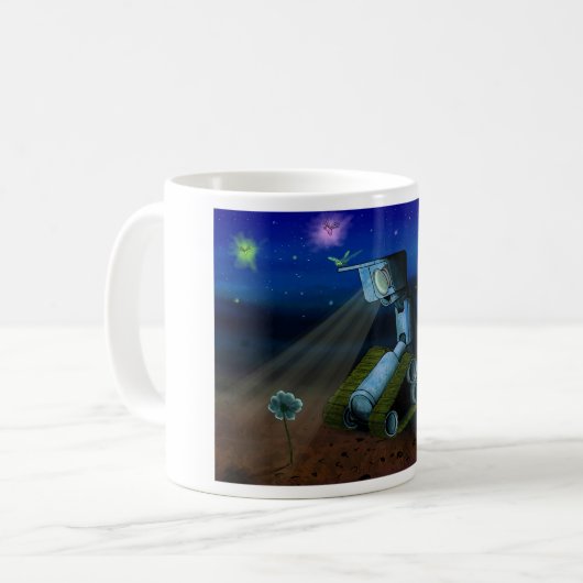 Mug Bon robot et lucioles (Devant gauche)