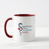 Mug Bon Serpent Partager Pommes interdites (Gauche)