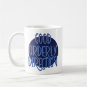 Mug Bon Slogan de Récupération de Direction Ordonn (Gauche)