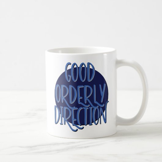 Mug Bon Slogan de Récupération de Direction Ordonn (Droite)
