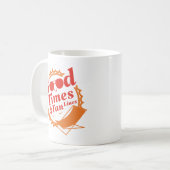 Mug Bon Temps Et Lignes De Tan (Devant gauche)