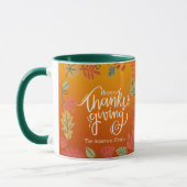 Mug Bon thanksgiving Automne Feuilles Automne Personna (Gauche)