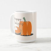 Mug Bon thanksgiving Citrouille et Citrouille (Devant gauche)