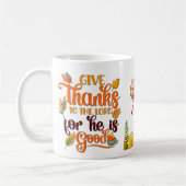 Mug Bon thanksgiving Citrouille Feuille Automne (Gauche)