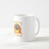 Mug Bon thanksgiving Doberman Chien Turquie Citrouille (Devant droit)