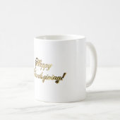 Mug Bon thanksgiving écriture typographie chic (Devant droit)