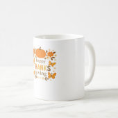 Mug Bon thanksgiving Floral Citrouille classique T-shi (Devant droit)