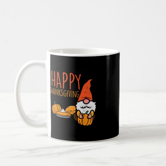 Mug Bon thanksgiving Gnome Citrouille mignonne Automne (Gauche)