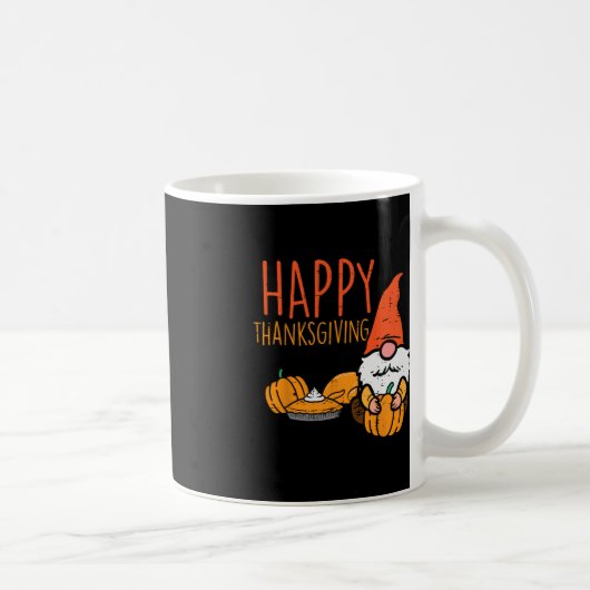 Mug Bon thanksgiving Gnome Citrouille mignonne Automne (Droite)