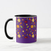 Mug Bon thanksgiving légumes motif violet (Gauche)