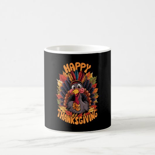 Mug Bon thanksgiving Turquie Famille Chute (Centre)