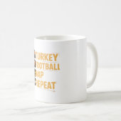 Mug Bon thanksgiving Turquie Football Nap Repeat Funn (Devant droit)