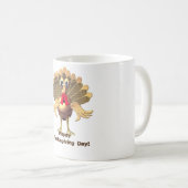 Mug Bon thanksgiving Turquie, Personnalisé (Devant droit)