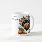 Mug Bon thanksgiving Whimsical Quirky Turquie (Devant droit)