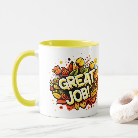 Mug Bon travail (Avec donut)