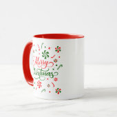Mug Bonbons à la menthe de Noël (Devant gauche)