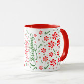 Mug Bonbons à la menthe de Noël (Devant droit)