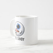 Mug Bonbons pour yeux amusant jeu d'yeux (Devant gauche)