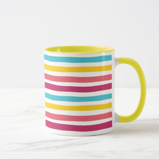 Mug Bonbons rayés ! Amusant coloré (Droite)