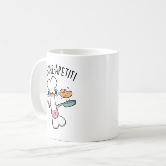 Mug Bone Apetit Funny Cuisine Pun (Devant gauche)