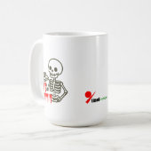 Mug Bone Appétit – Service de bonbons squelette (Devant gauche)