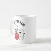 Mug Bone Apple Teeth Funny Bona Appetit Pun  (Devant gauche)