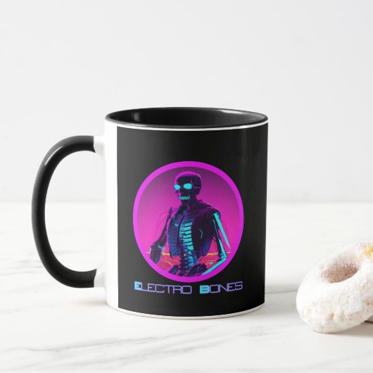 Mug Bones électriques (Avec donut)