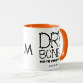 Mug BONES SEC Ezekiel 37 Monogramme Christian Hallowee (Devant droit)