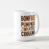 Mug Bonfires Chandails Citrouille Cinnamon - Automne A (Devant droit)