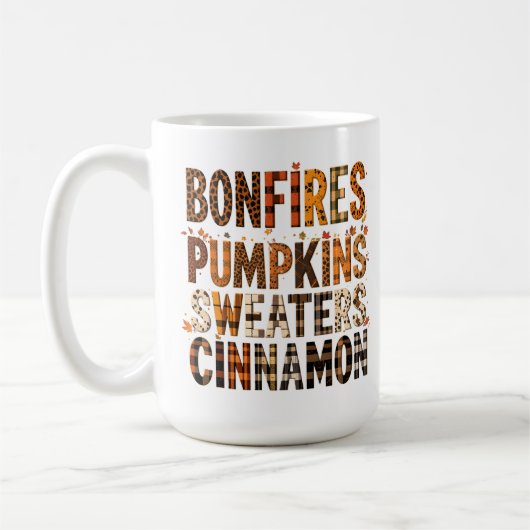 Mug Bonfires Chandails Citrouille Cinnamon - Automne A (Gauche)