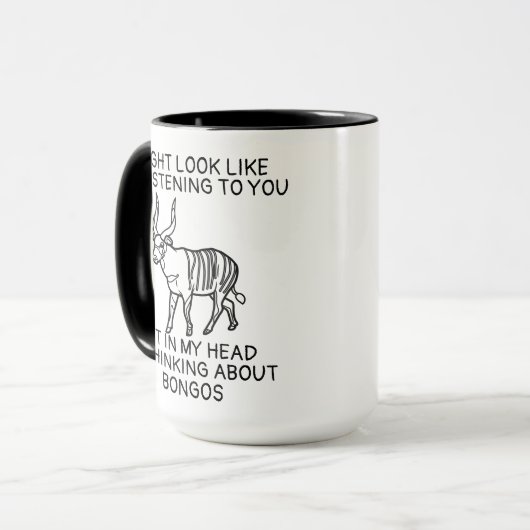 Mug Bongo Antelope Mug, Bongo Lover Gifts (Devant gauche)