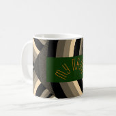 Mug Bonheur avec votre aimé, Beau noir, brun, (Devant gauche)