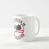 Mug Bonheur d'agilité de Sheltie (Devant droit)