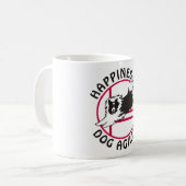 Mug Bonheur d'agilité de Sheltie (Devant gauche)