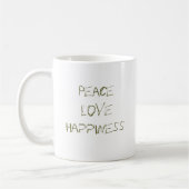 Mug Bonheur d'amour de paix (Gauche)