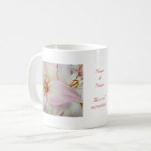 Mug Bonheur des Mariages de Lys hybrides (Devant gauche)