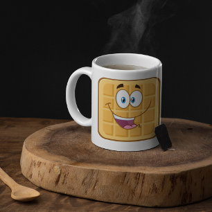Mug Bonheur Gaufre Kawaii Sourire Nourriture de Petit