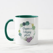 Mug Bonheur plante | Happines achète des Plantes (Gauche)