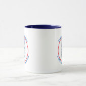 Mug Bonheur vrai avec un pitbull (Centre)