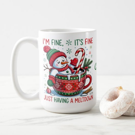 Mug Bonhomme de Neige (Avec donut)