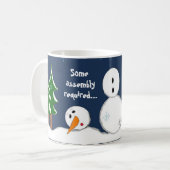 Mug Bonhomme de neige à assembler (Devant gauche)